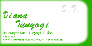 diana tunyogi business card